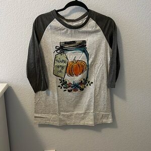 Fall Novelty 3/4 Sleeve T-Shirt